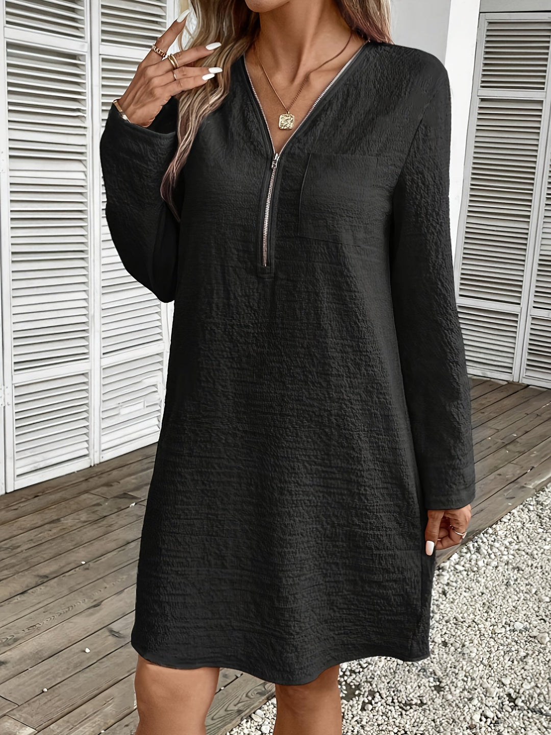 Zipperkleid Langarm - Sophie