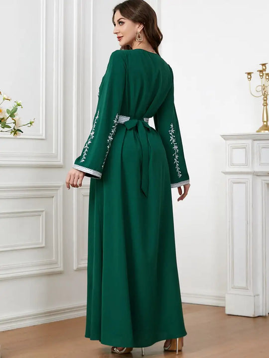 Heidi-Mode | Eid Bestickte Damen Kaftan Kleid Jalabiya