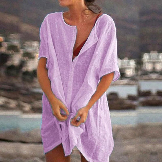 Heidi-Mode | Einfarbiges, Übergroßes Kleid