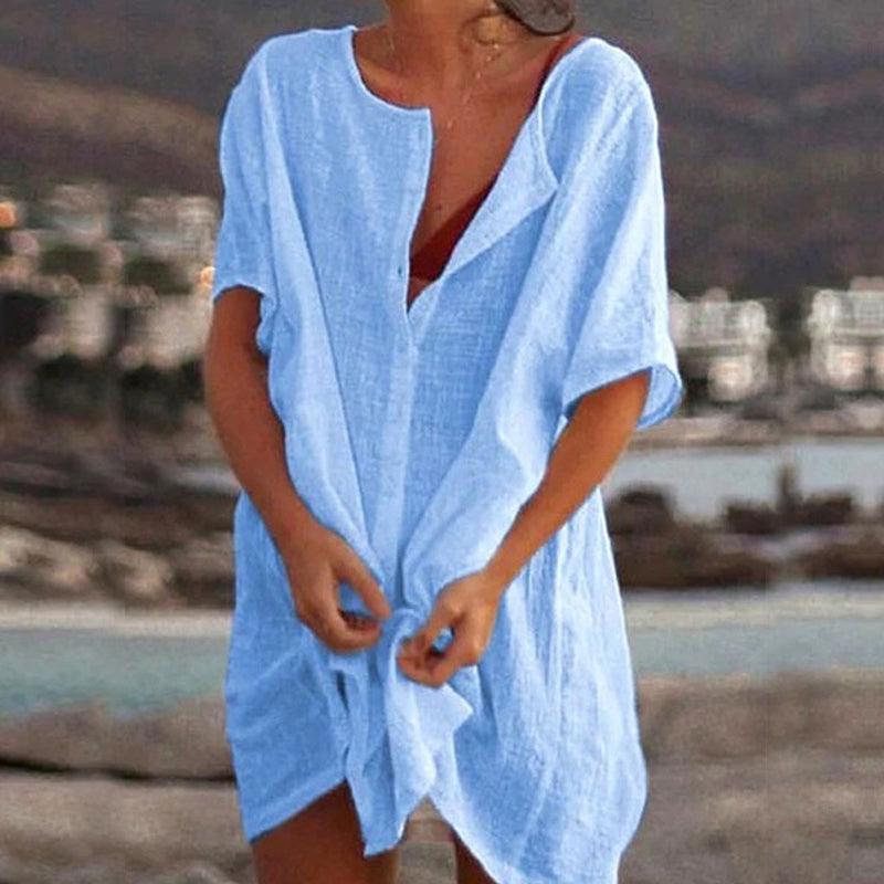 Heidi-Mode | Einfarbiges, Übergroßes Kleid
