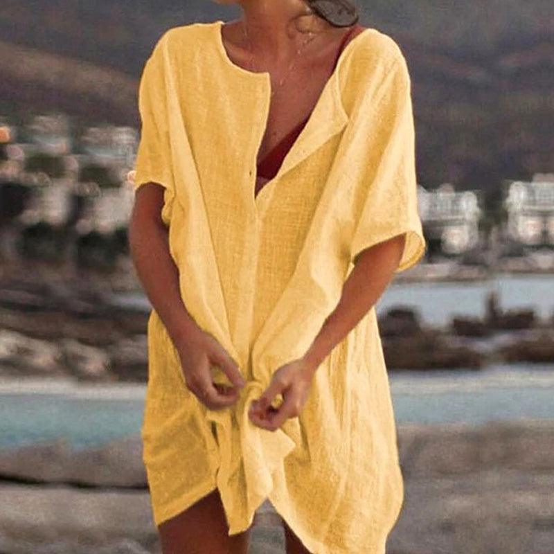 Heidi-Mode | Einfarbiges, Übergroßes Kleid