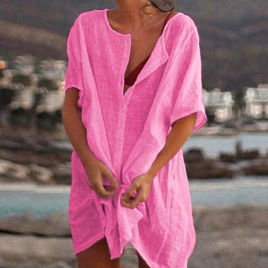 Heidi-Mode | Einfarbiges, Übergroßes Kleid