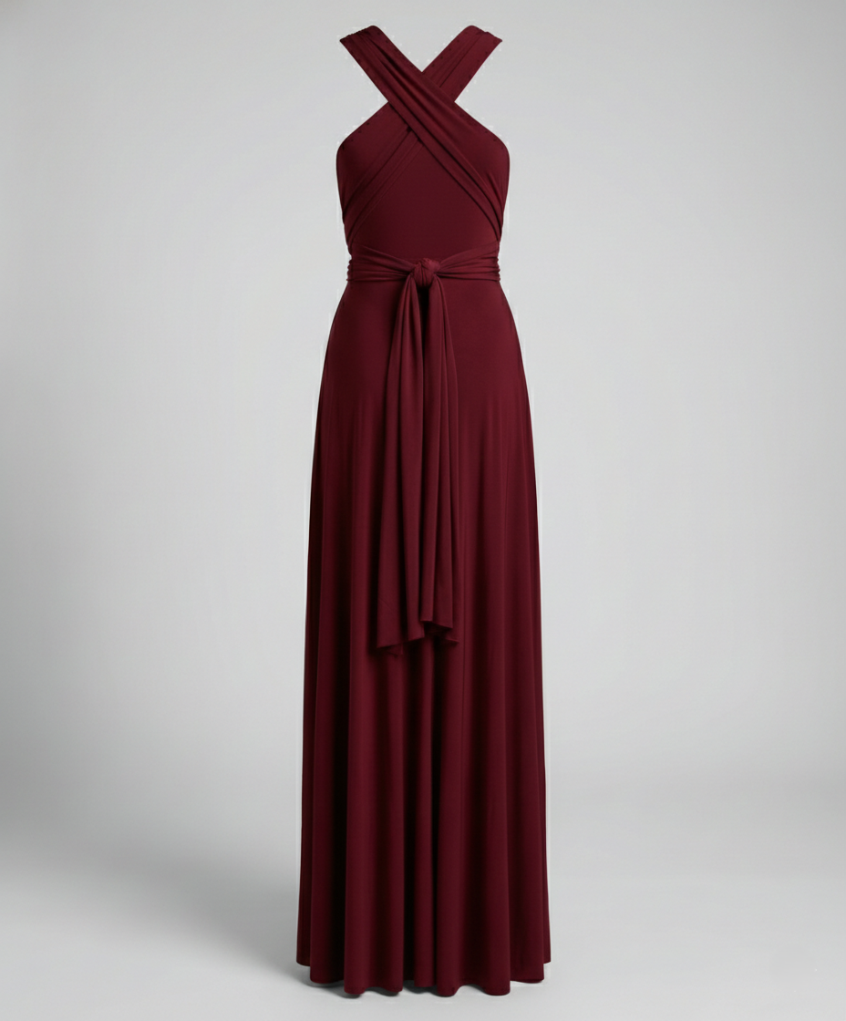 Damen Multiway Wickelkleid mit 50+ Tragevarianten & Elastischem Stoff | Heidi-Mode