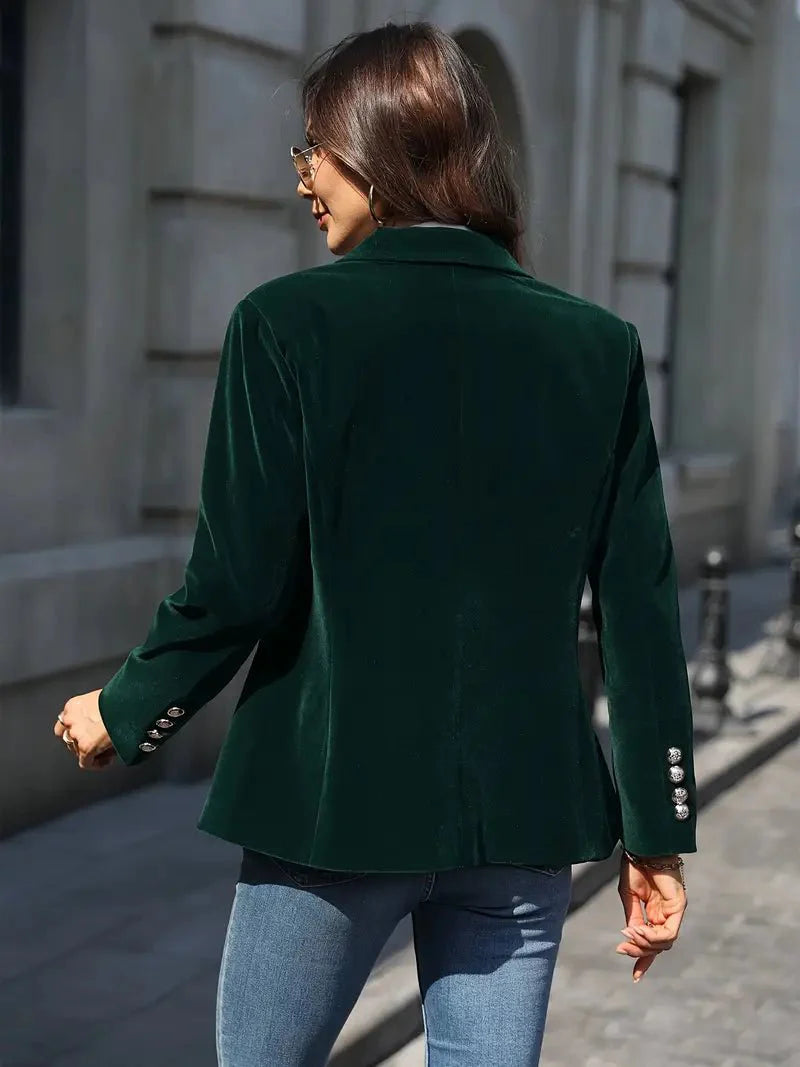 Heidi-Mode | Eleganter Samtblazer für Frauen