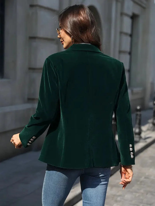 Heidi-Mode | Eleganter Samtblazer für Frauen