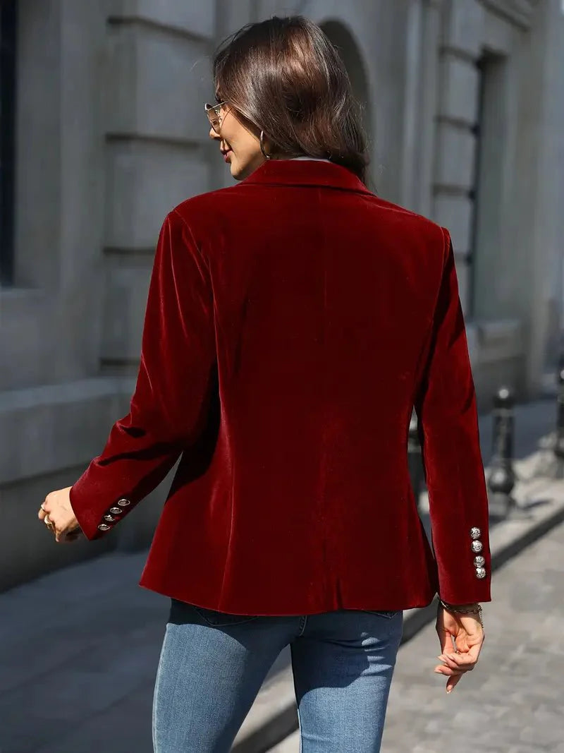Heidi-Mode | Eleganter Samtblazer für Frauen