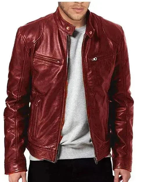 Heidi-Mode | Elegante Slim Fit Herren Lederjacke