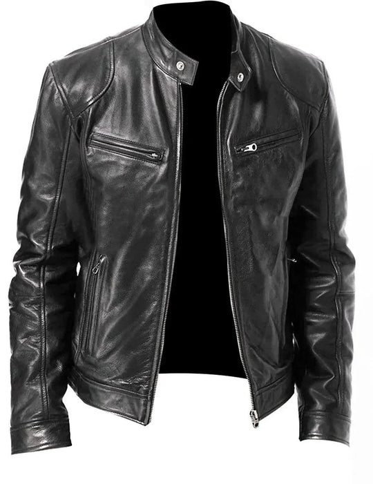 Heidi-Mode | Elegante Slim Fit Herren Lederjacke