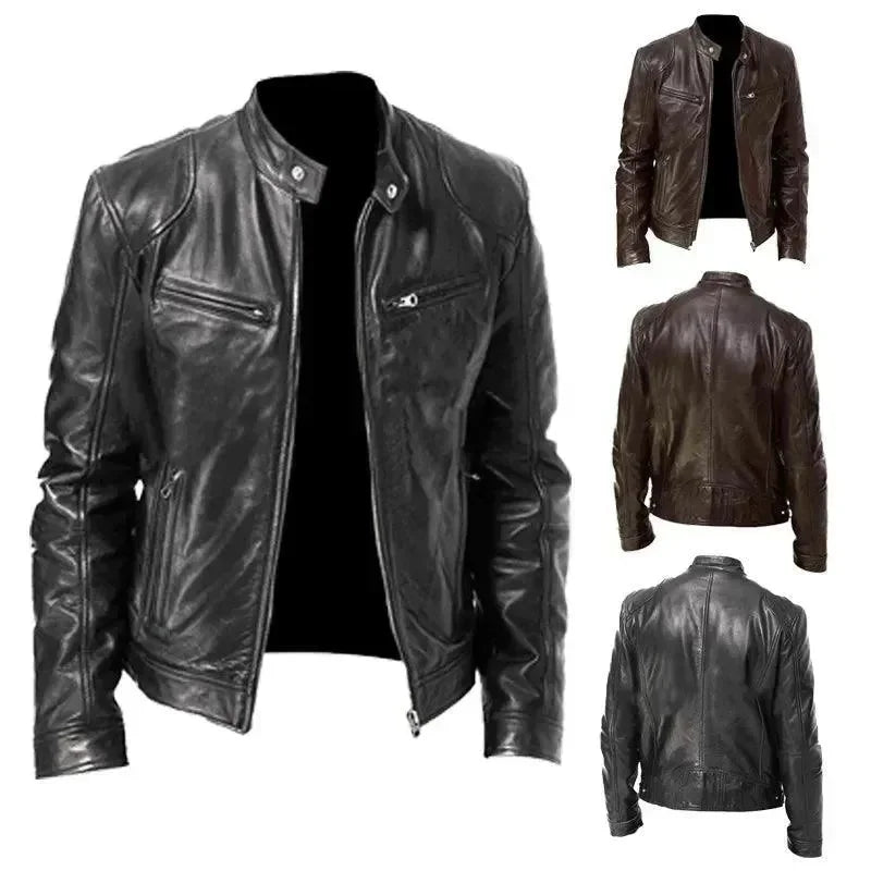 Heidi-Mode | Elegante Slim Fit Herren Lederjacke