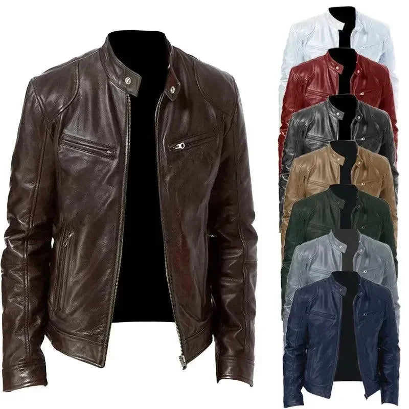 Heidi-Mode | Elegante Slim Fit Herren Lederjacke