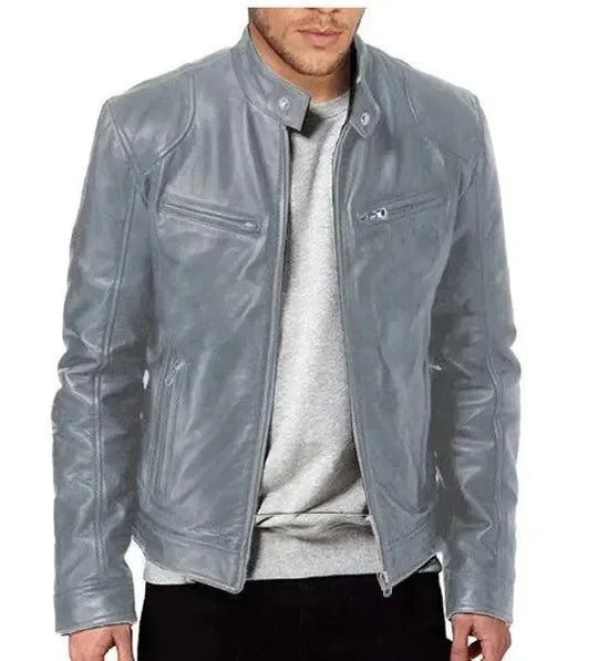 Heidi-Mode | Elegante Slim Fit Herren Lederjacke