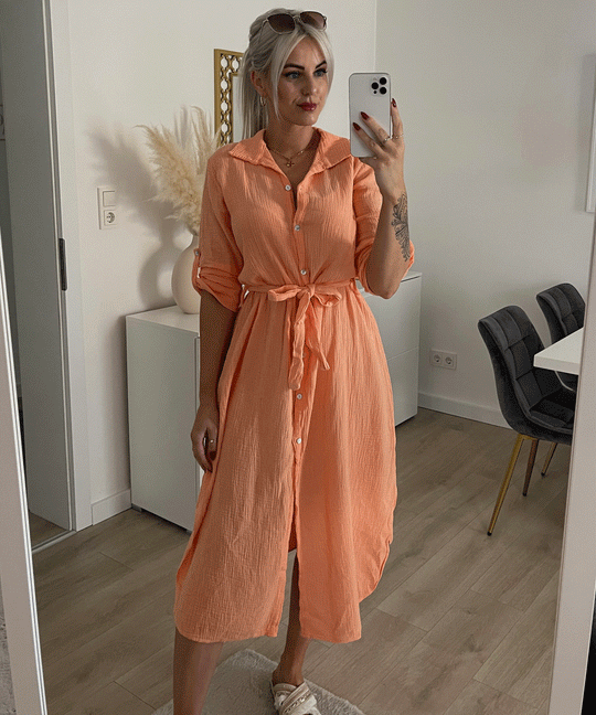 Kleid Elena Lang Hellorange