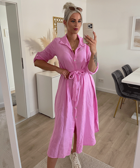 Kleid Elena Lang Hellpink