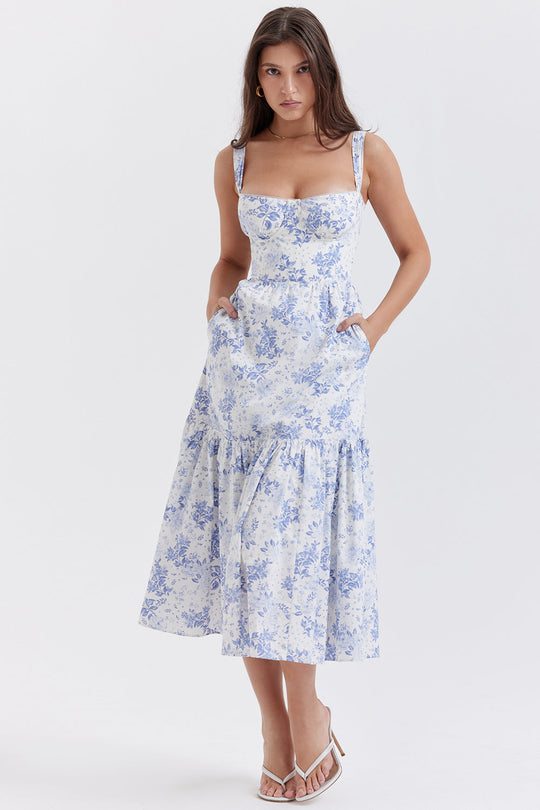 Midi-Sommerkleid für Damen