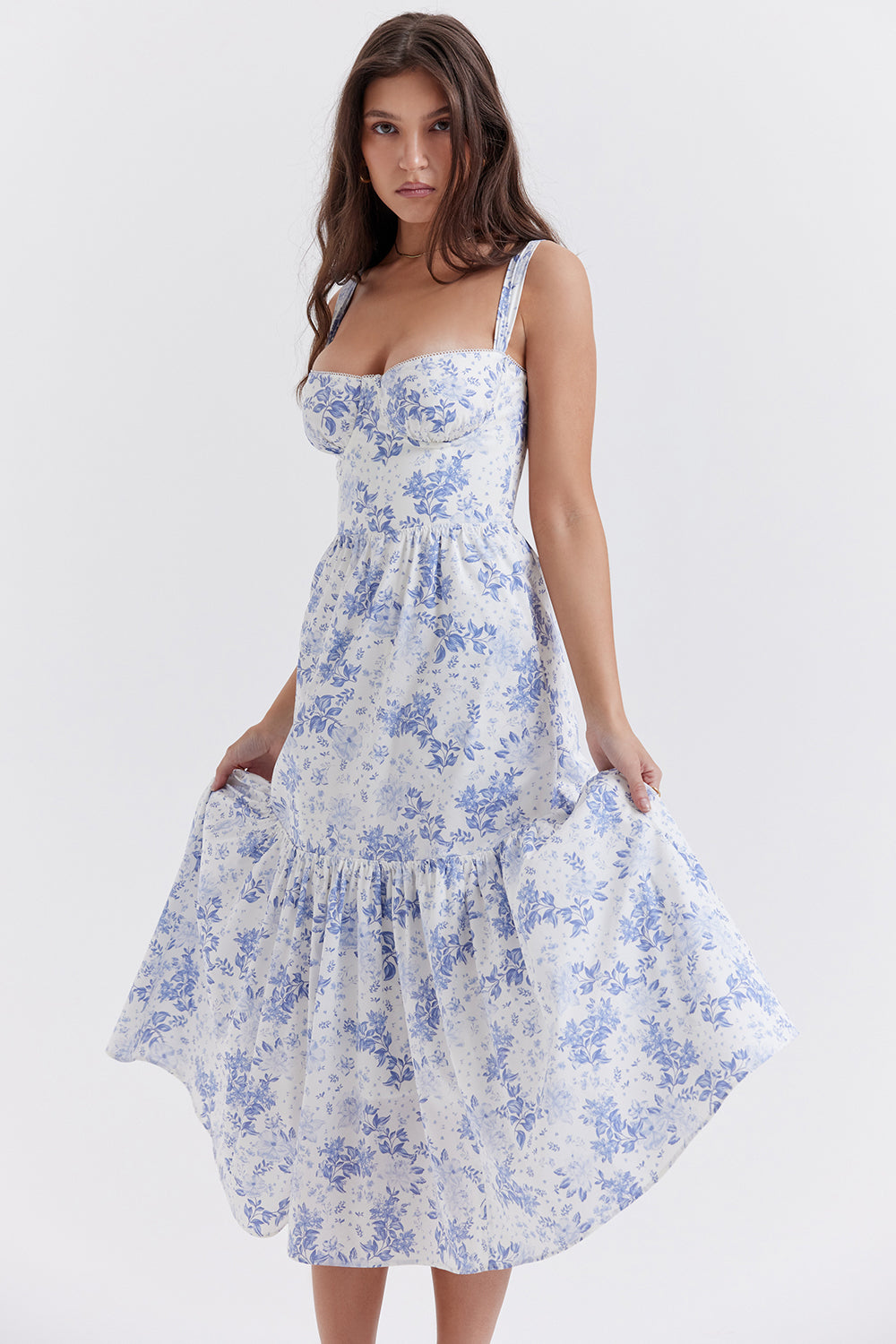 Breeze Midi Sommerkleid Mit Blumenmuster