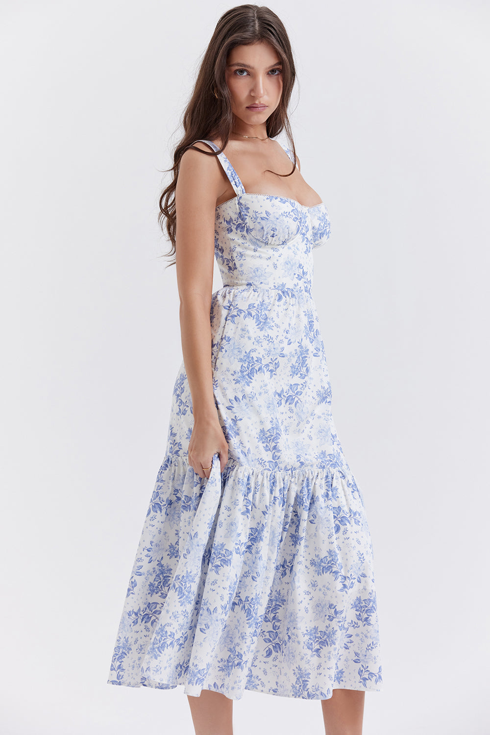 Breeze Midi Sommerkleid Mit Blumenmuster