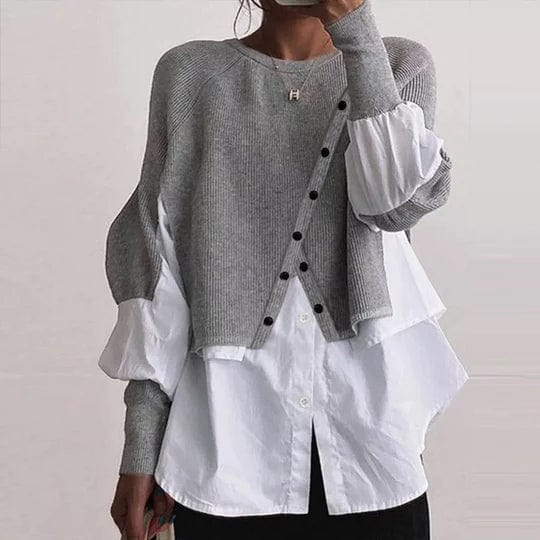 Elegante Pullover mit Shirt