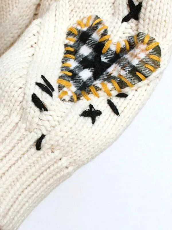 Heidi-Mode | Lockerer Kürzerer Strickjacke Pullover