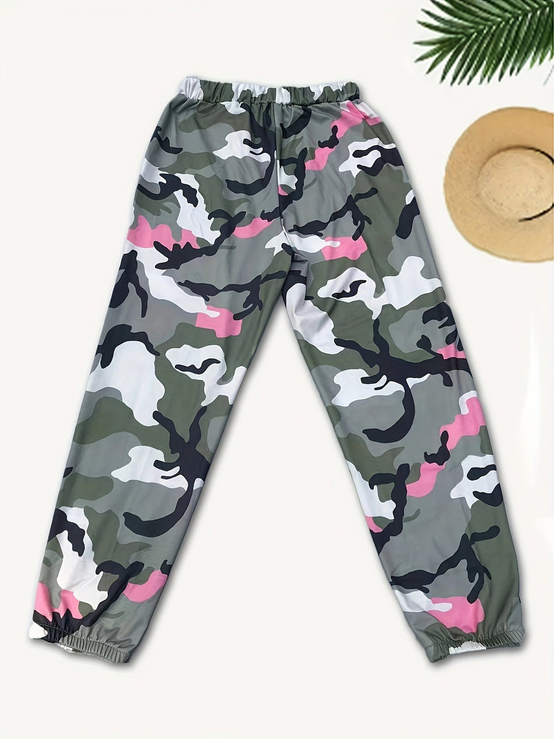 Heidi-Mode | Damen Camo Jogger Trainingshose mit Taschen