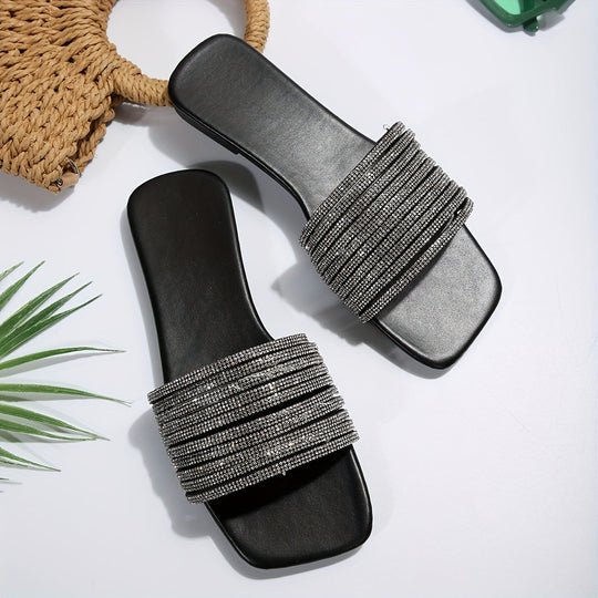 Heidi-Mode | Sommerschuhe für Damen mit Nieten, Elegante Strand Sandalen
