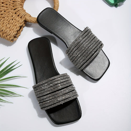 Heidi-Mode | Sommerschuhe für Damen mit Nieten, Elegante Strand Sandalen
