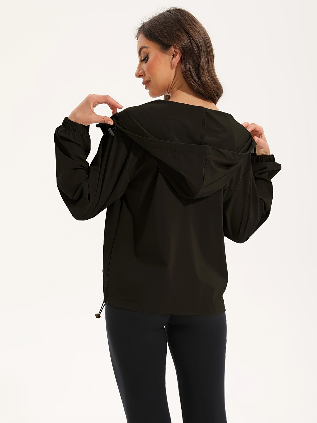 Heidi-Mode | Leichtes Wasserabweisendes Sportjacke mit Kapuze