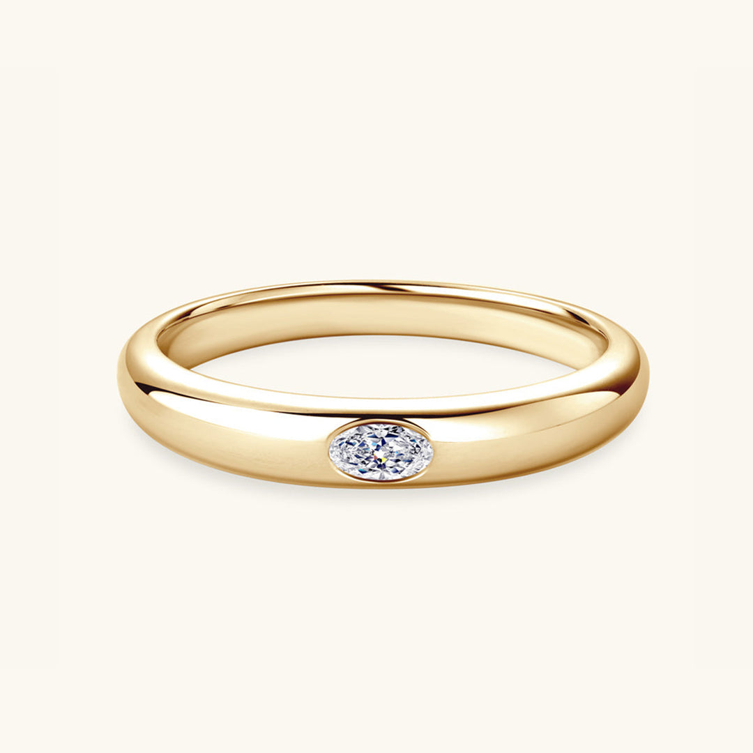 Heidi-Mode | 925 Sterling Silber Eingelassener Moissanite Ring