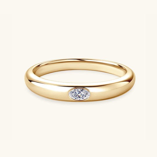 Heidi-Mode | 925 Sterling Silber Eingelassener Moissanite Ring