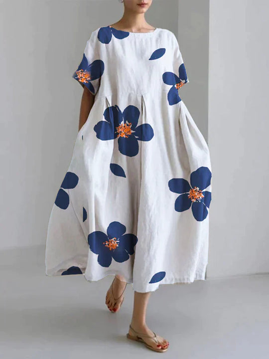 Heidi-Mode | Lässiges Lockeres Blumen Elegante Sommerkleider Damen Elegante Sommerkleider Damen