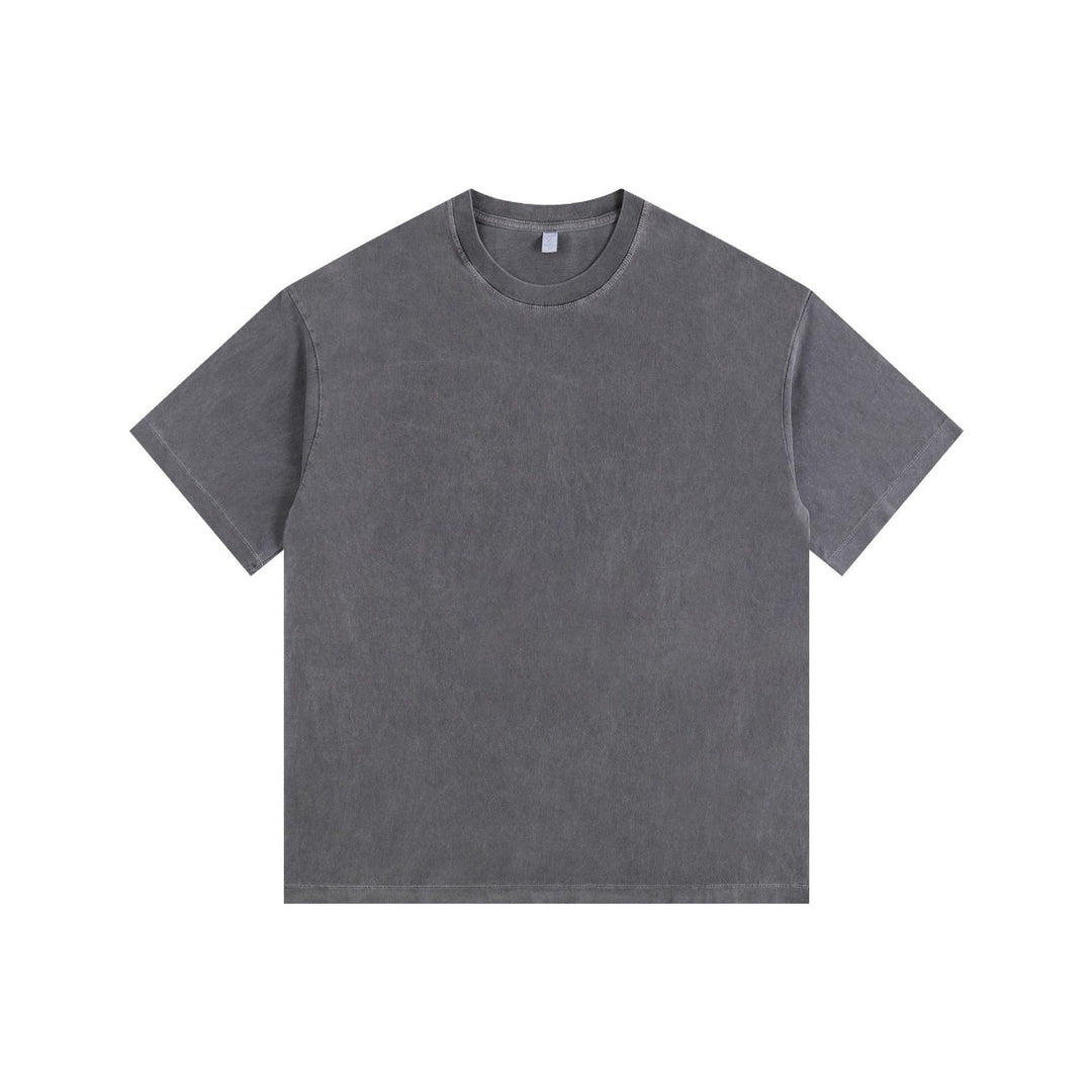 Heidi Mode | Schillerndes altes kurzes T-Shirt mit Färbung