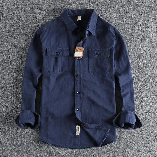 Heidi-Mode | Multicolored men's long-sleeve shirt