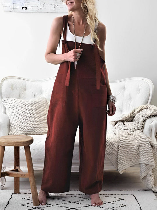 Eleganter Jumpsuit mit quadratischem Ausschnitt für Damen