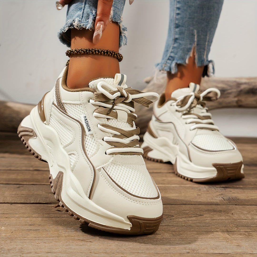 Heidi-Mode | Damen Sneaker mit Hoher Sohle Stilvoller Komfort