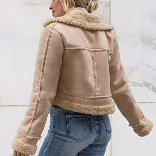 Heidi-Mode - Schickes Winterbeige-Jackett für Damen