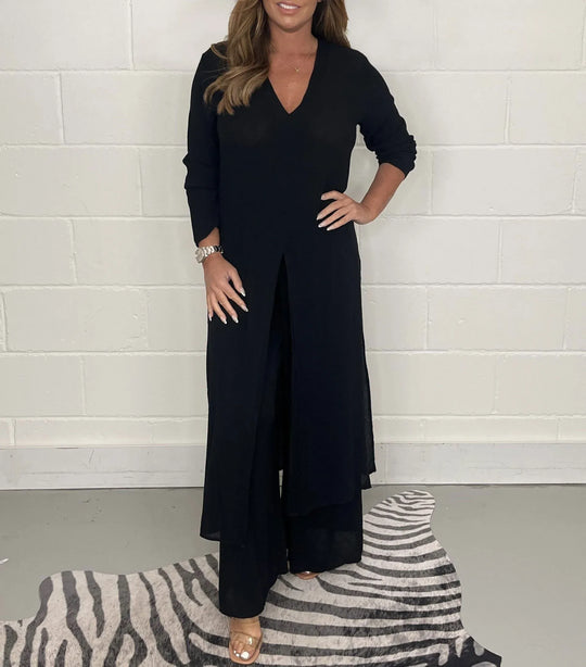 Heidi-Mode | Delige Dik Leinen Set mit Regular Fit