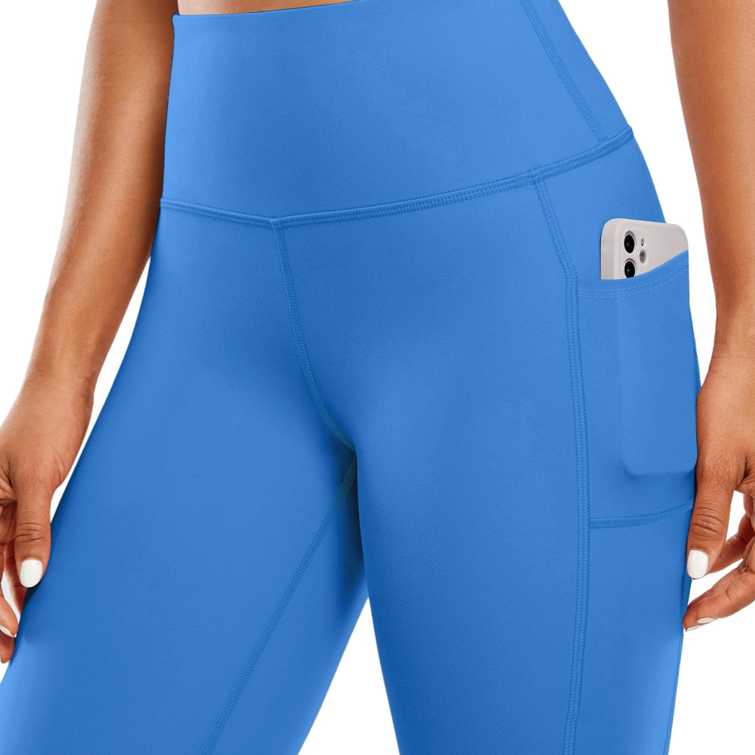 Heidi-Mode | Schnell Trocknende Damen Yogalegging mit Hohem Bund und Tasche