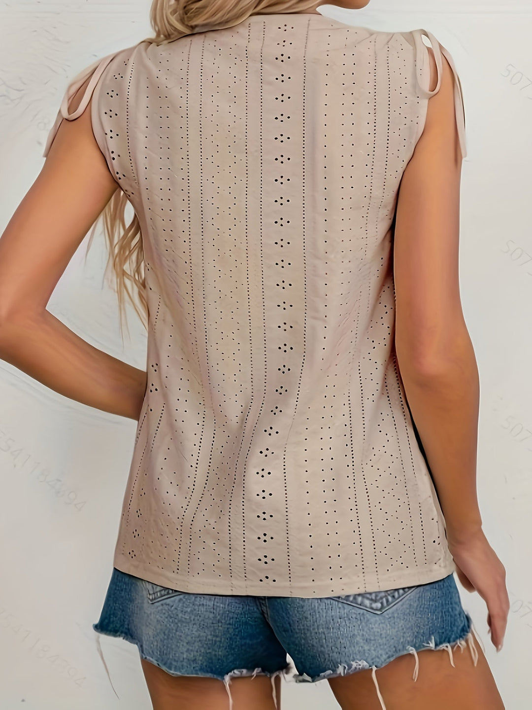 Heidi-Mode | Bluse mit Kurzen Ärmeln und Augen