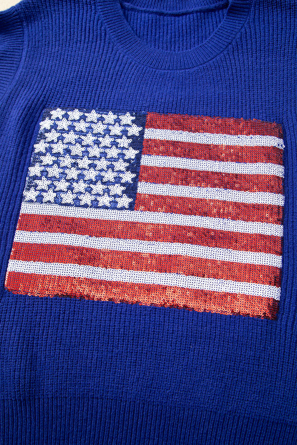 Sparkling American Flag Strickweste