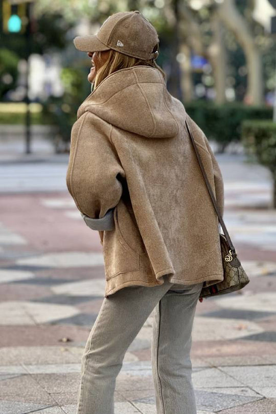 Heidi-Mode | Neopren Braun Gummi Jacke