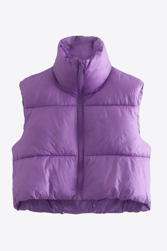 Heidi-Mode | Zip-Up Drawstring Puffer Weste