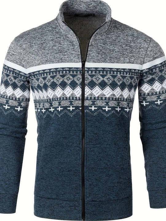 Heidi-Mode | Warmer Pullover mit Reißverschluss für Herren