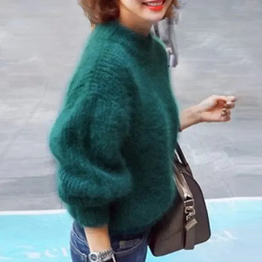 Heidi-Mode | Elegante Lässig Locker Gestrickter Pullover