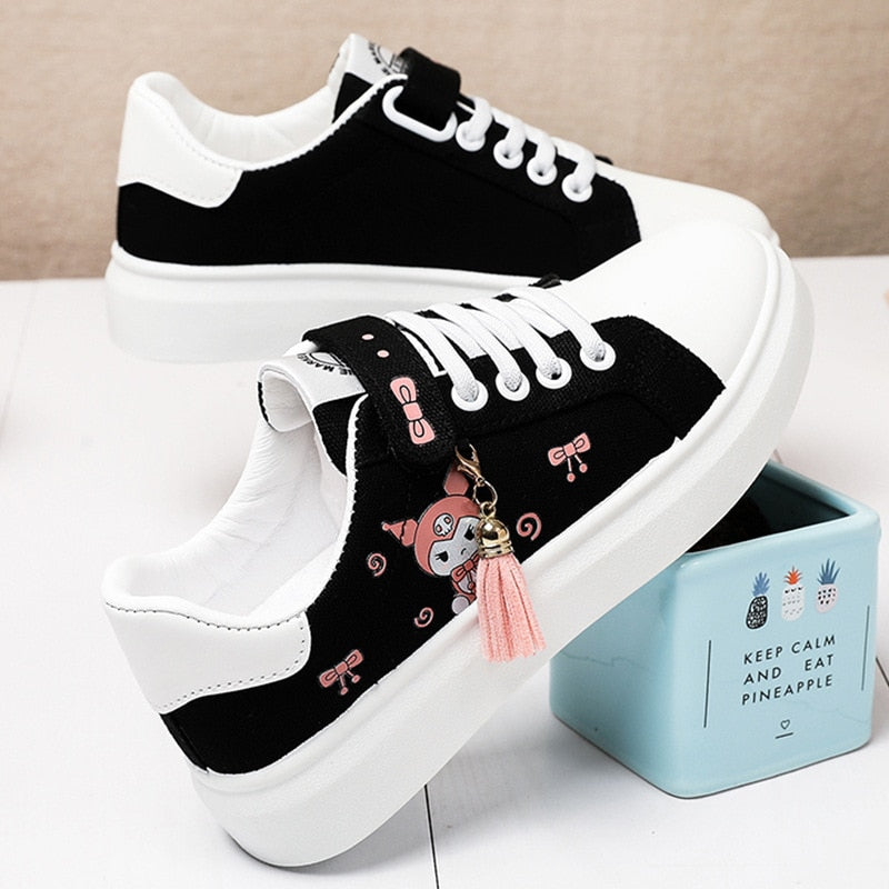 Canvas Sneakers - Kawaii Stil für Alle Jahreszeiten