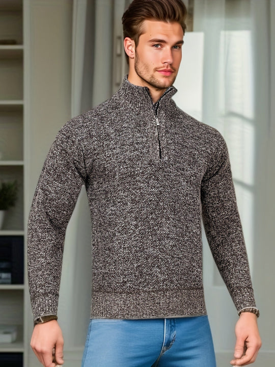 Heidi-Mode - Lässiger Pullover mit Reißverschluss für Herren