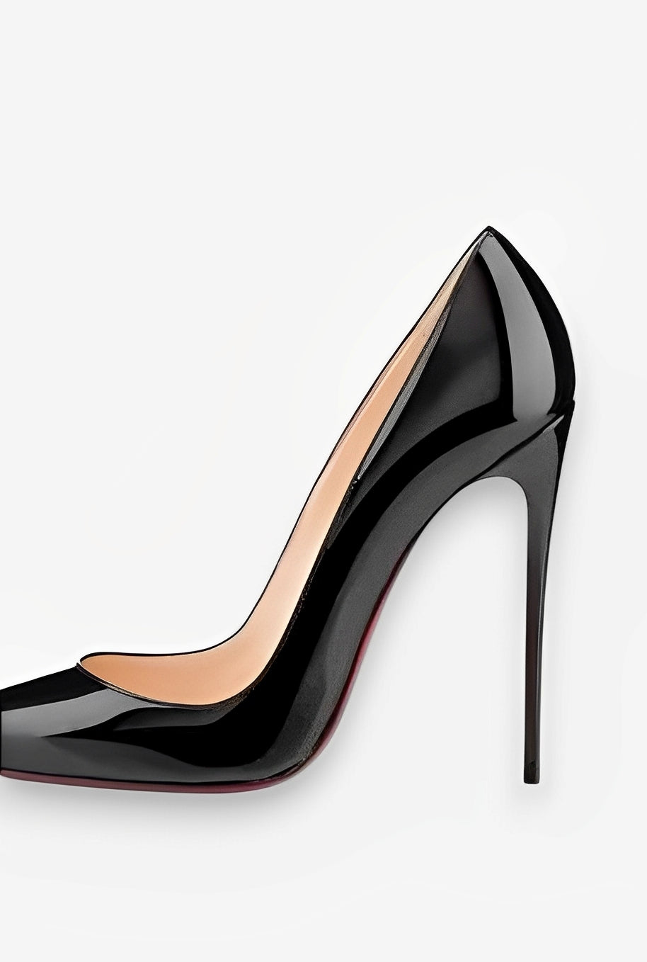 Heidi-Mode | Spitz Zulaufende 1rote Boden Schuhe