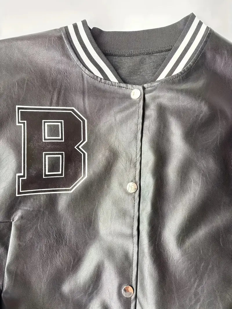 Baseball Lederjacke in Übergröße