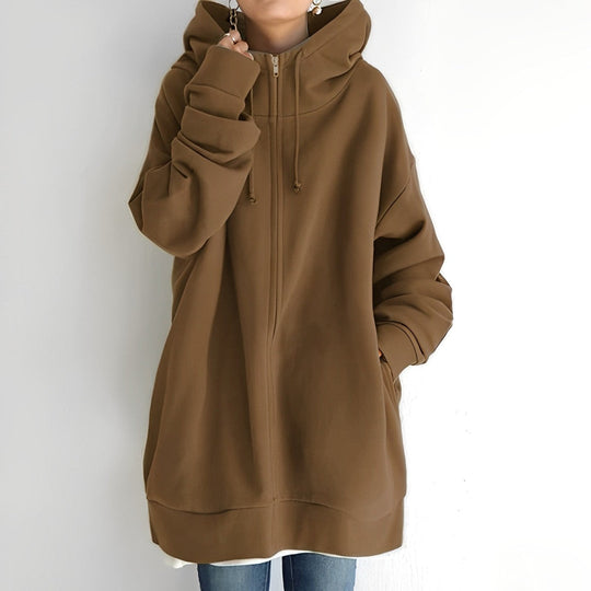 Heidi-Mode | Fleece-Hoodie mit Reißverschluss
