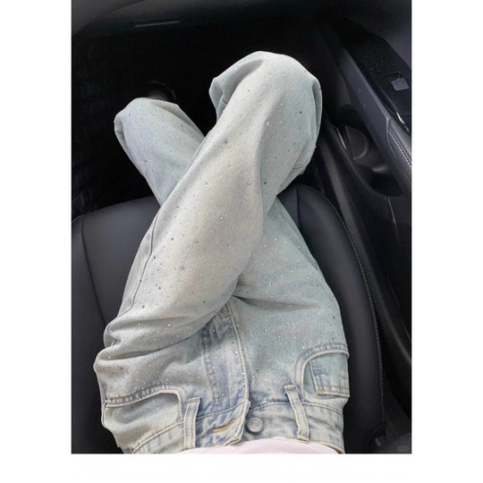 Heidi-Mode | Jeans Damen mit weitem Bein und Strass
