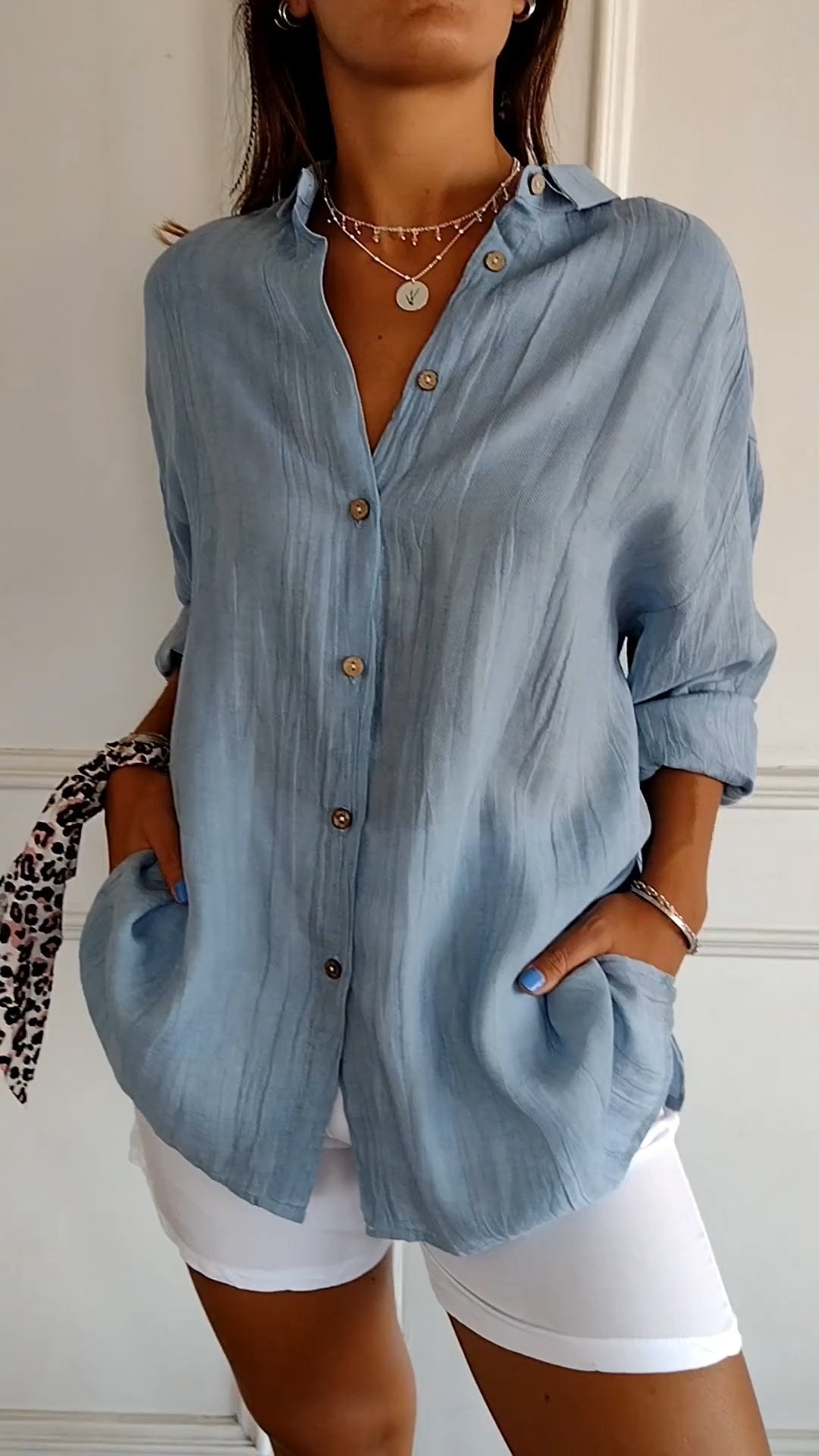 Glanzvolle Eleganz Bluse