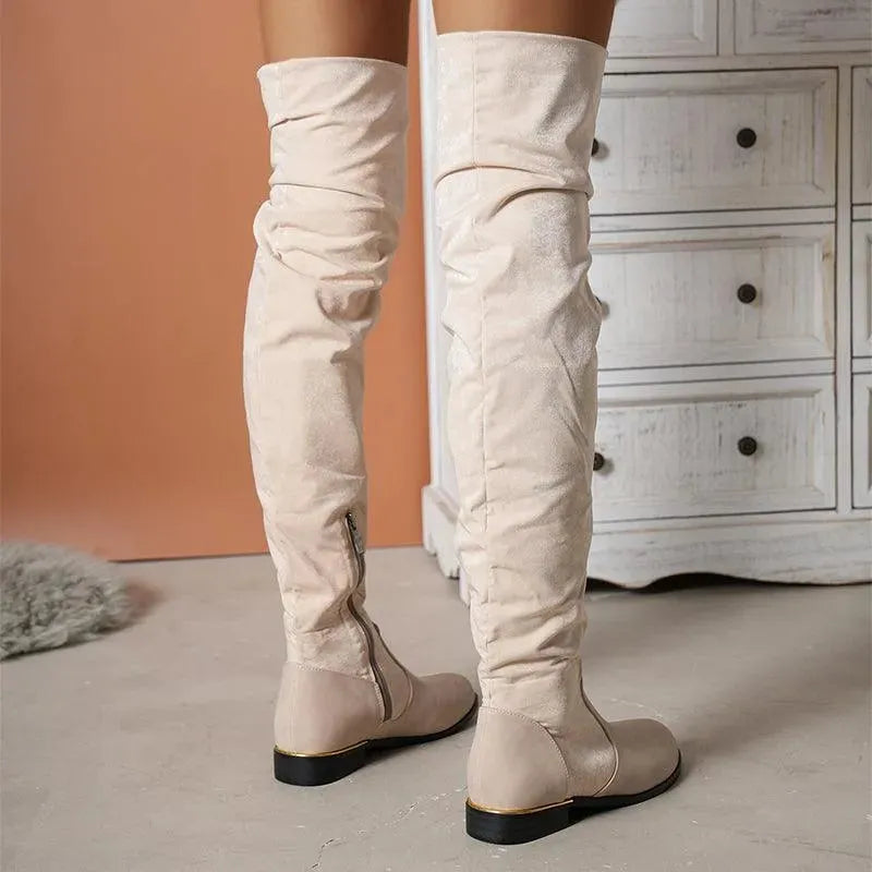 Heidi-Mode | Overknee laarzen gemaakt van suede